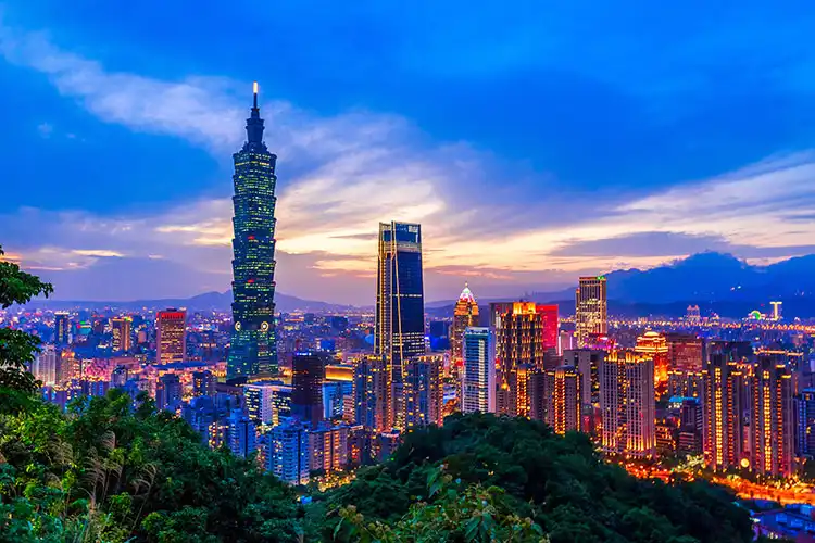 台湾 台北の夜景