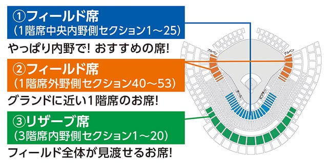 試合観戦席