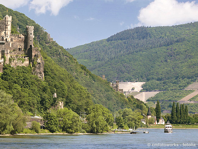 ライン川クルーズのハイライト区間に乗船!