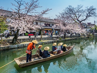 くらしき川舟流し