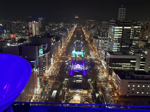 さっぽろテレビ塔屋外展望エリアからの眺め