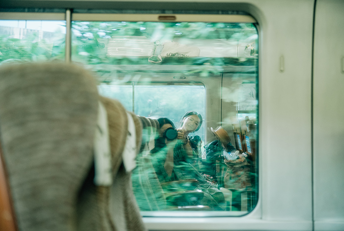 特急スーパーはくとの車内の様子