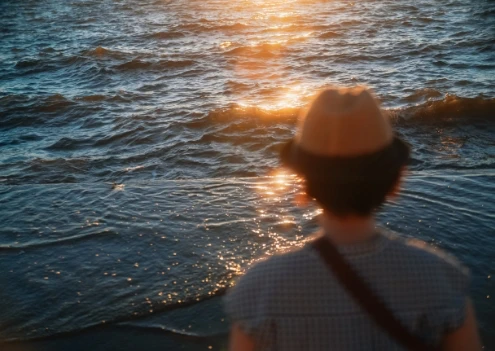 宍道湖夕日スポット とるぱの海の画像