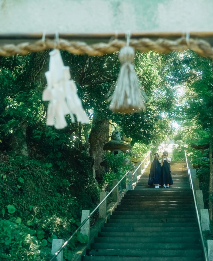 玉作湯神社の風景