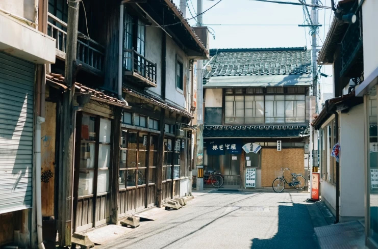 米子城下町の風景