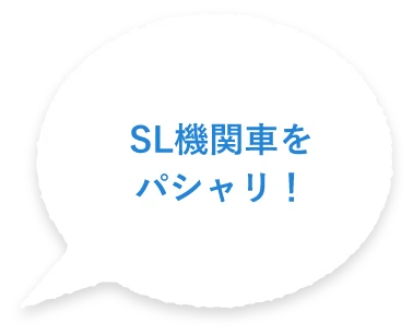 SL機関車をパシャリ！