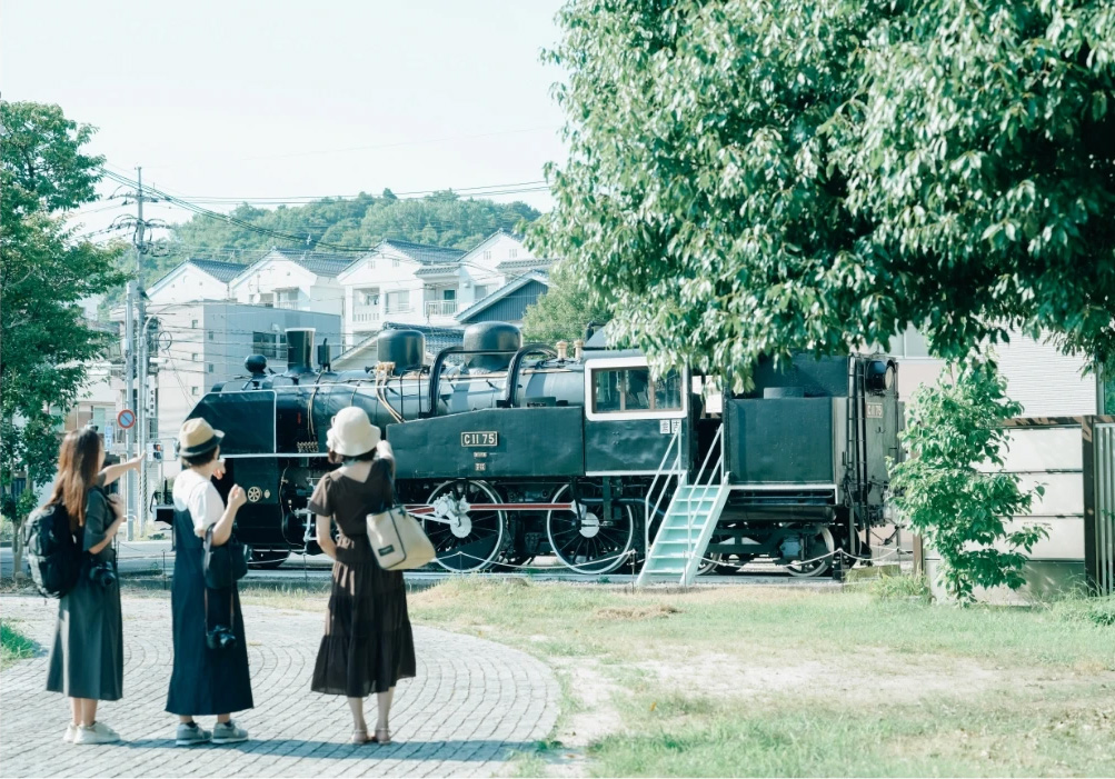 倉吉線鉄道記念館のSLの画像