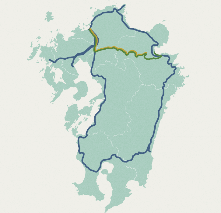 九州観光列車 運行区間マップ