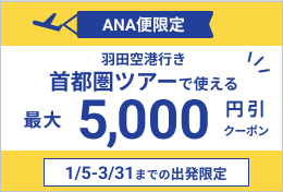 ANA便利用限定割引クーポン羽田