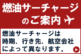 燃油サーチャージのご案内