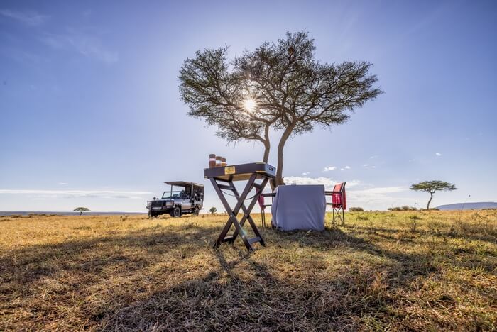 Bush Breakfast and Sundowner in the ParkiC[Wj