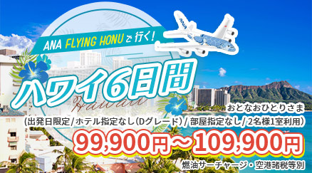 ANA FLYING HONUで行く　ハワイ6日間