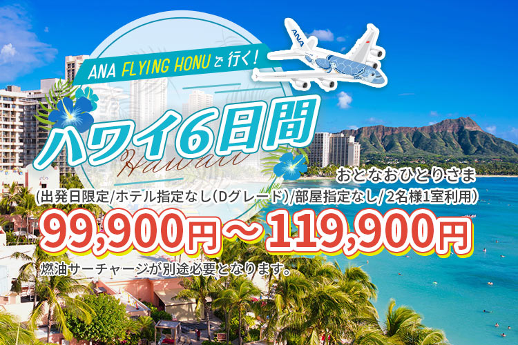 ANA FLYING HONUで行く　ハワイ6日間