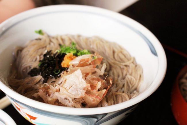 羽根屋本店の釜揚げ蕎麦