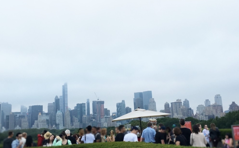 日中のメトロポリタン美術館のRooftop（屋上）