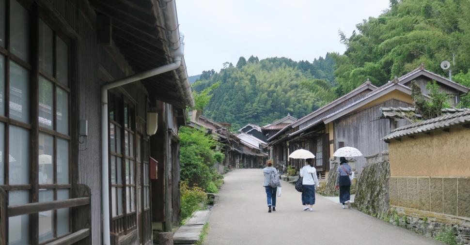 石見銀山のある大田市大森の古い町並み