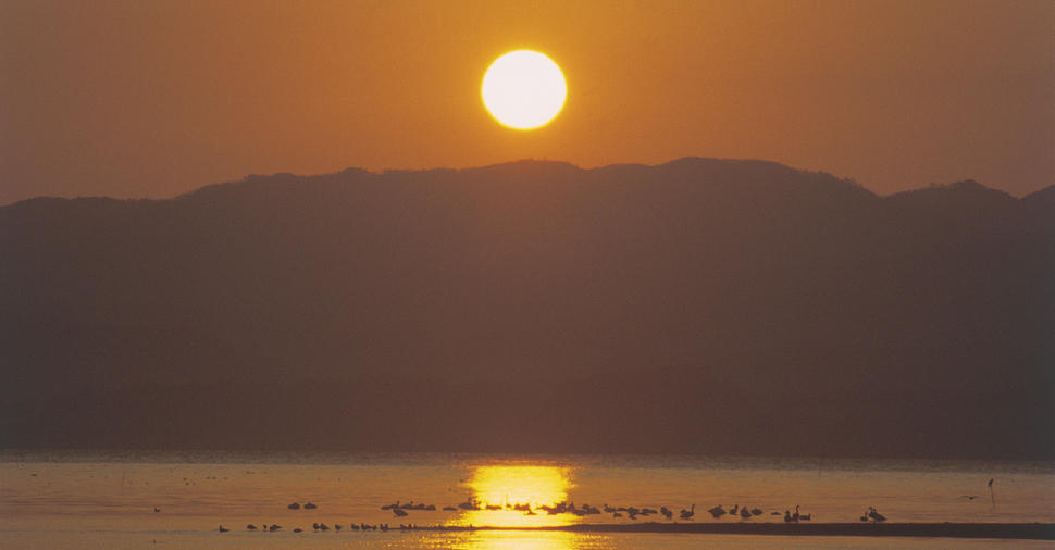 宍道湖の夕日