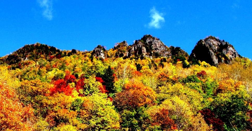 北海道でも随一の紅葉スポット層雲峡　写真提供：層雲峡観光協会