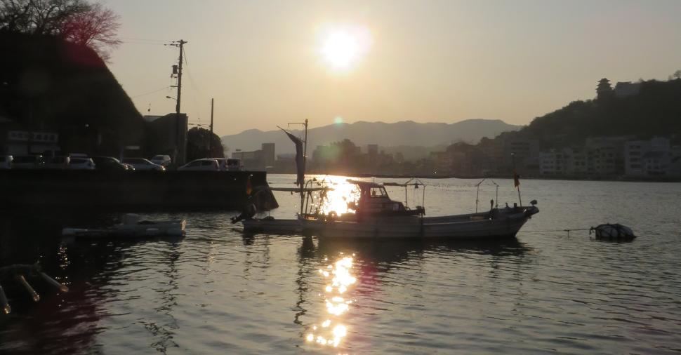 向島桟橋からの夕景