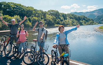 サイクリングを楽しむ