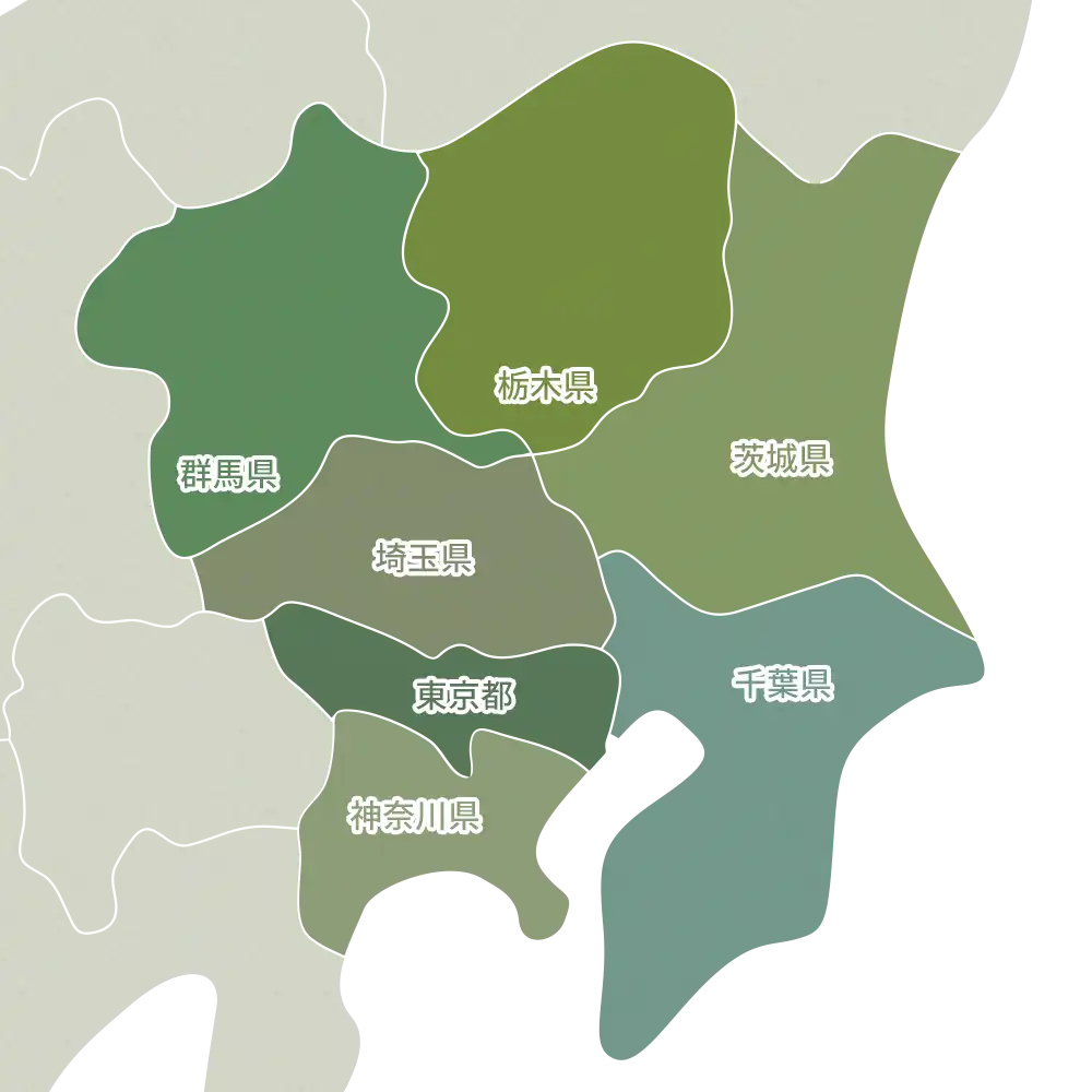 関東の温泉地 地図