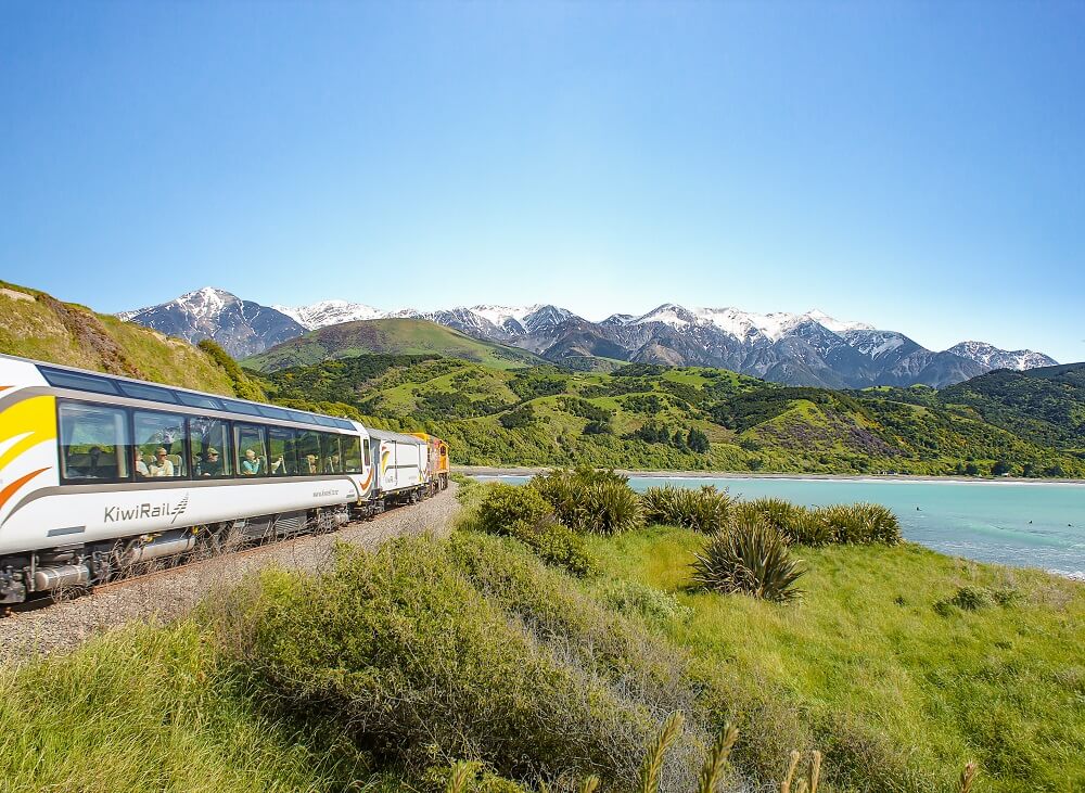 車窓と船窓からの絶景を楽しむ旅！コースタルパシフィック鉄道 & インターアイランダー船