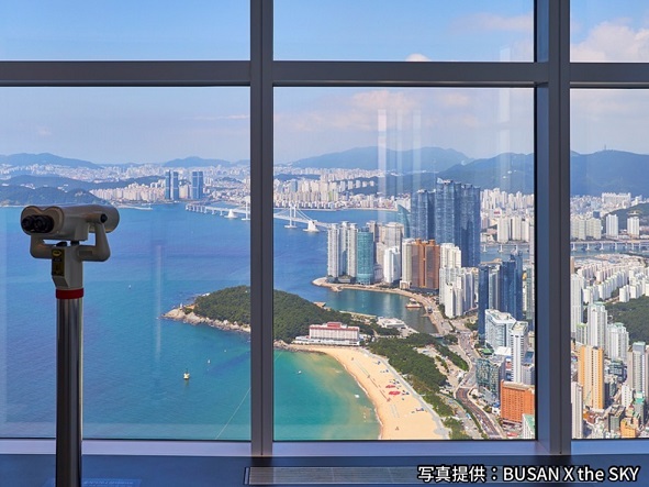 海雲台ときめき人気映えスポットの街歩き（海雲台ブルーラインパーク、BUSAN X the SKY、へリダンキルなど）