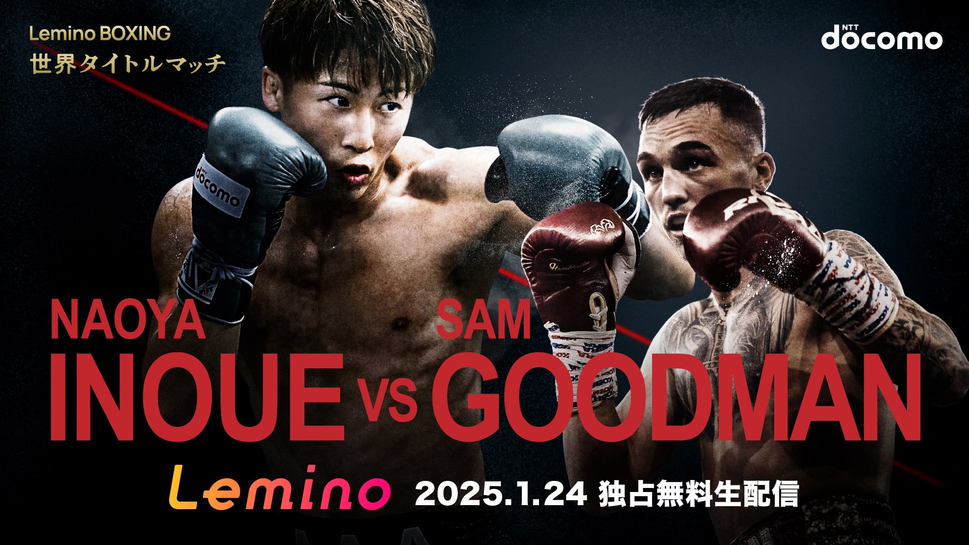 【一般先着販売】NTTドコモ presents Lemino BOXING 世界タイトルマッチ「井上尚弥 vs サム グッドマン」観戦ツアー